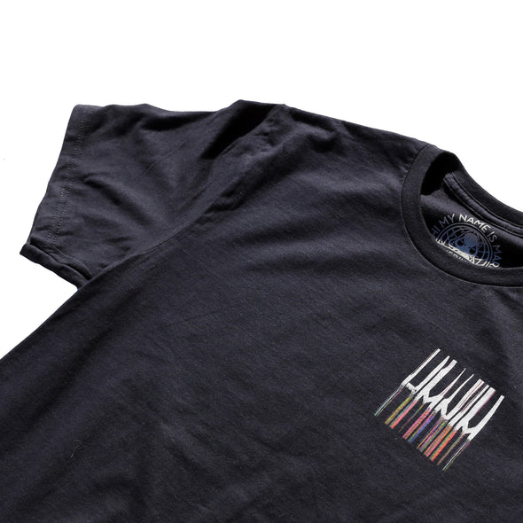 GLITCHY Tee Black